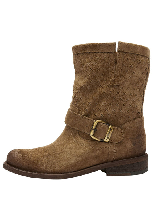 FELMINI Stiefelette Veloursleder Stone