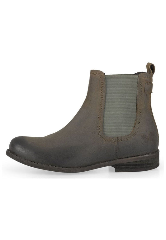 FELMINI Stiefelette Veloursleder/Textil Grün