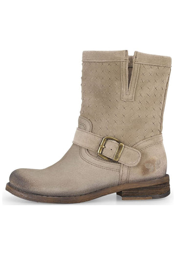 Stiefeletten FELMINI Stiefelette Veloursleder Braun/Grau
