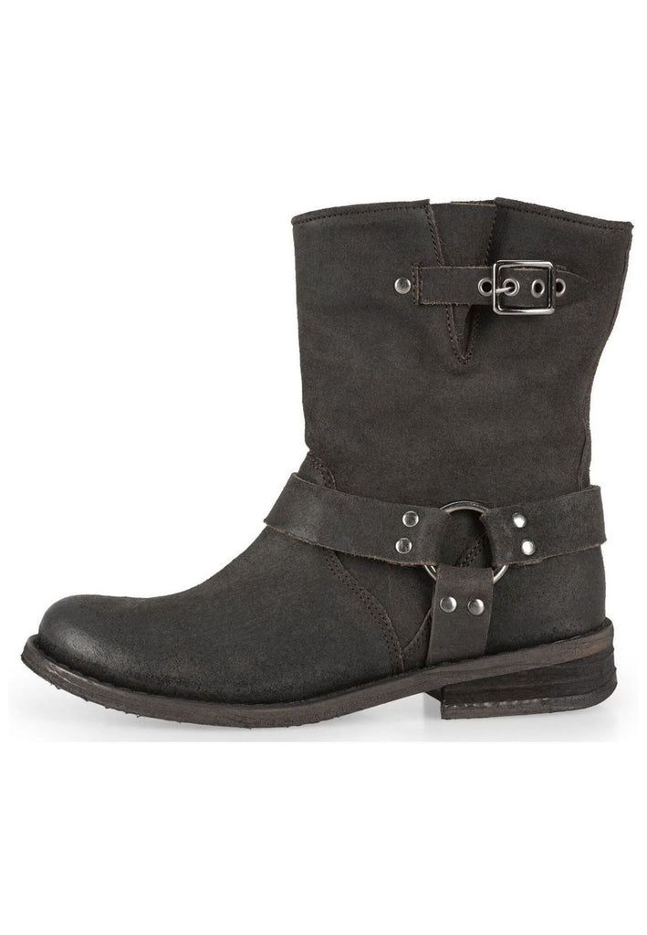 Stiefeletten FELMINI Stiefelette Veloursleder Dunkelgrau