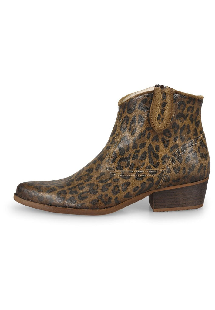 Stiefeletten FELMINI Stiefelette Veloursleder Leopard