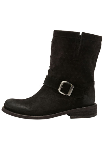 Stiefeletten FELMINI Stiefelette Veloursleder Schwarz