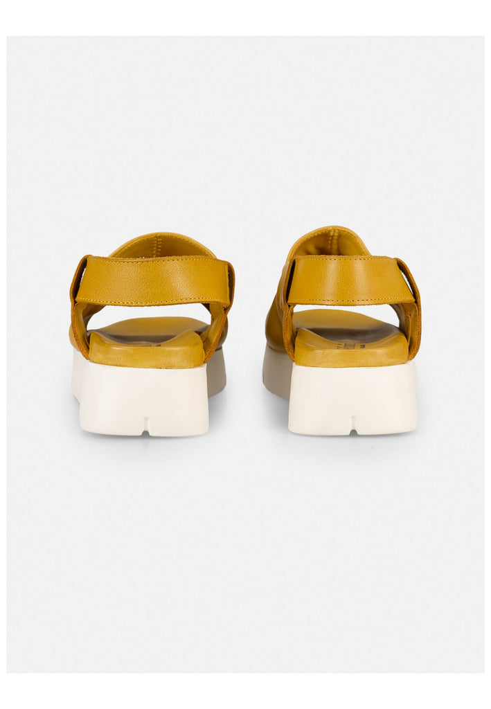 FELMINI WIDE FIT Sandalen Leder Mustard