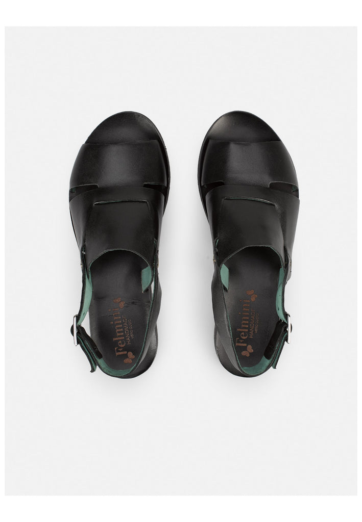 FELMINI WIDE FIT Sandalen Leder Schwarz