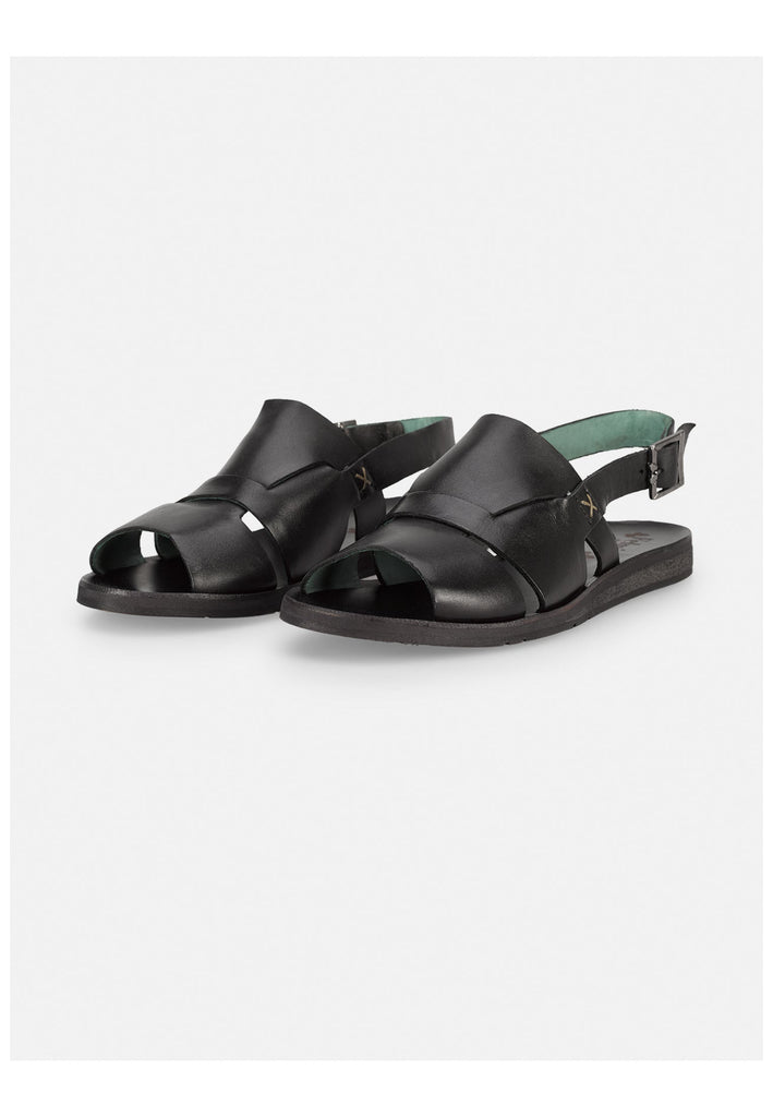 FELMINI WIDE FIT Sandalen Leder Schwarz