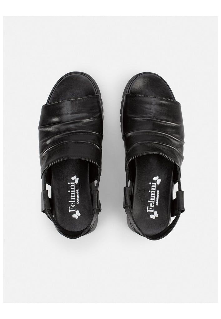 FELMINI WIDE FIT Sandalen Leder Schwarz