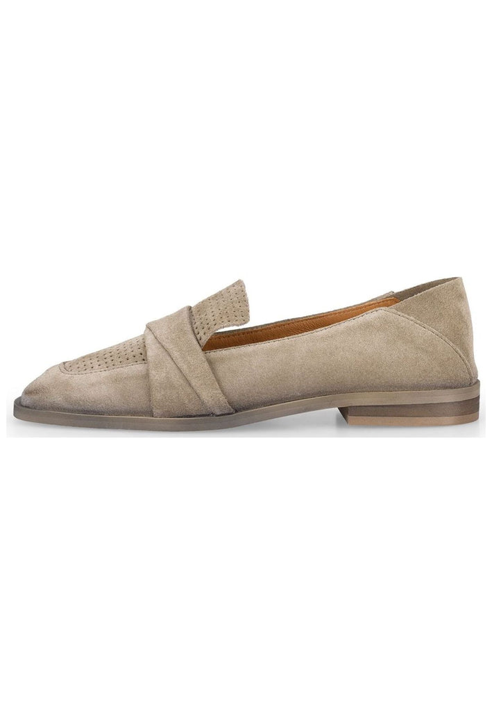 Slipper FELMINI WIDE FIT Slipper Leder Braun/Grau