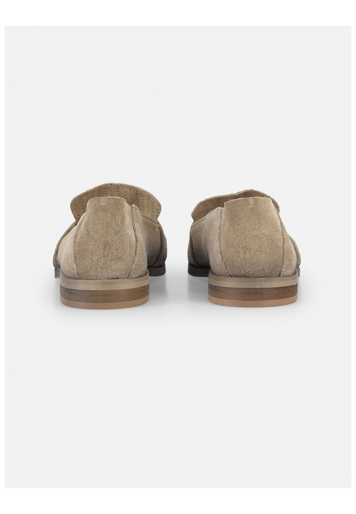 FELMINI WIDE FIT Slipper Leder Braun/Grau