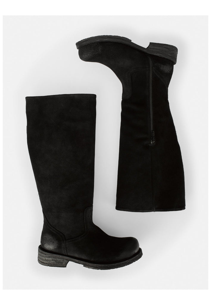 FELMINI WIDE FIT Stiefel Leder Black