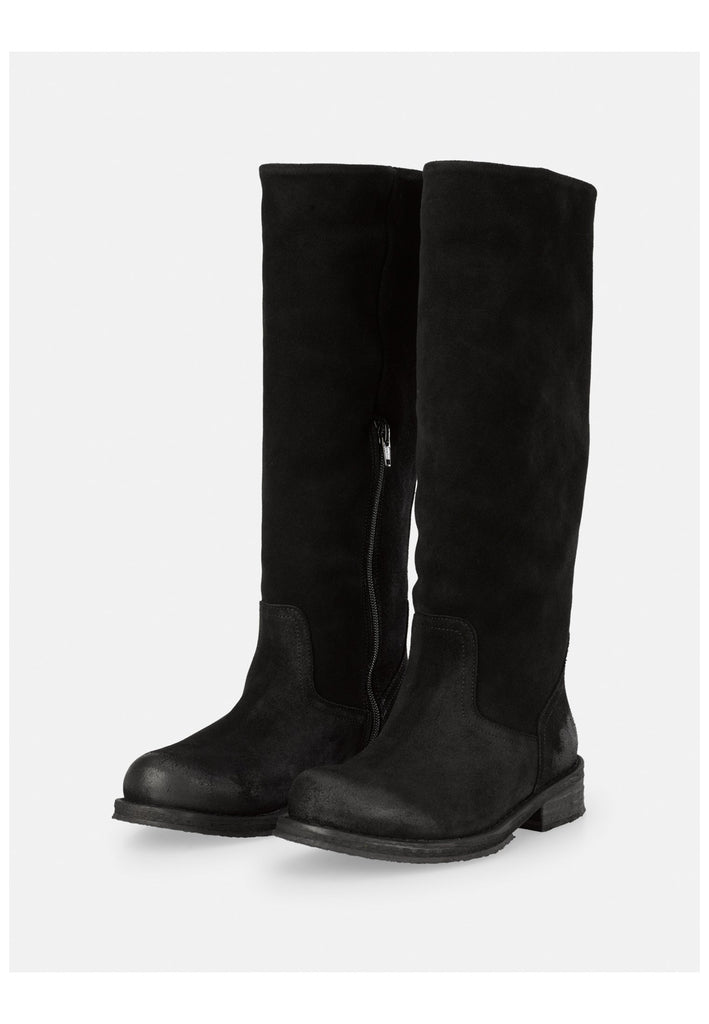 FELMINI WIDE FIT Stiefel Leder Black