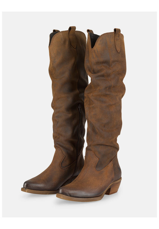 FELMINI WIDE FIT Stiefel Leder Braun