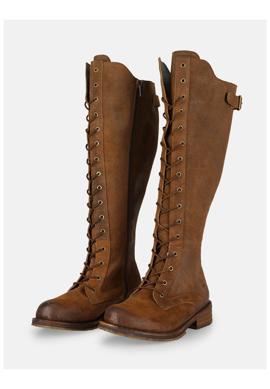 FELMINI WIDE FIT Stiefel Leder Dunkelbraun