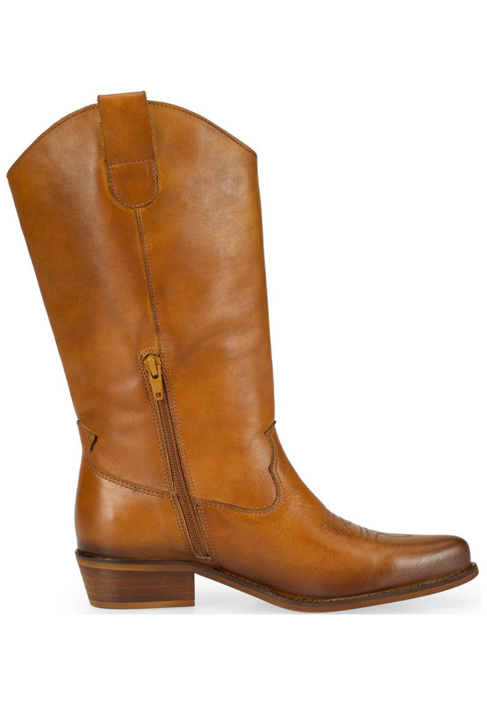 FELMINI WIDE FIT Stiefel Leder Mittelbraun