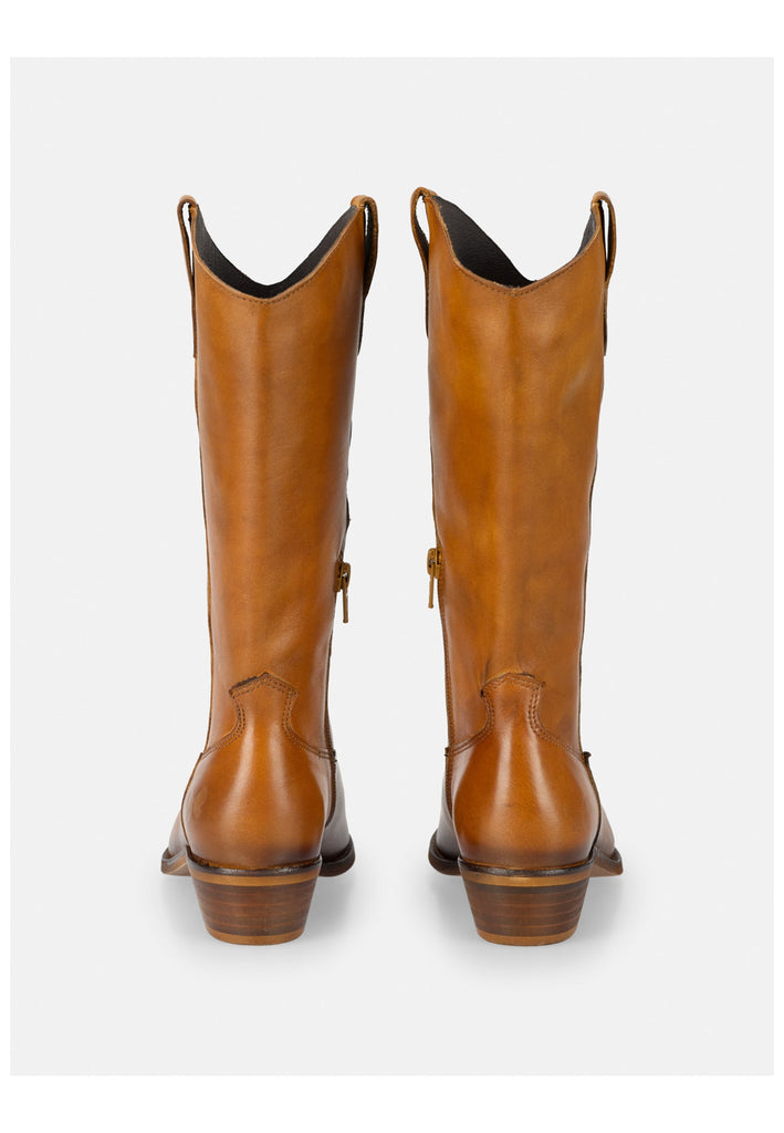 FELMINI WIDE FIT Stiefel Leder Mittelbraun