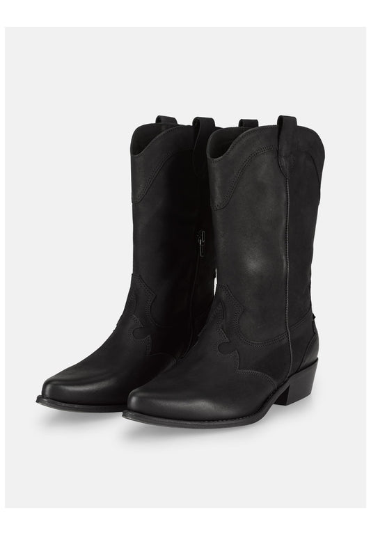 FELMINI WIDE FIT Stiefel Leder Schwarz