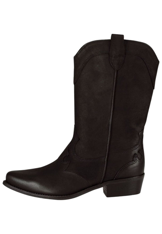 FELMINI WIDE FIT Stiefel Leder Schwarz