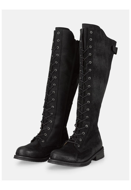 FELMINI WIDE FIT Stiefel Leder Schwarz