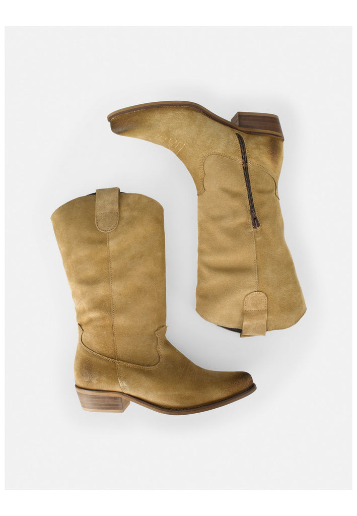 FELMINI WIDE FIT Stiefel Leder Stone