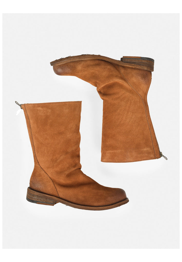 FELMINI WIDE FIT Stiefel Veloursleder Braun