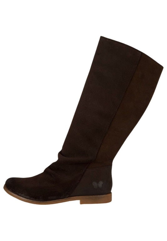 FELMINI WIDE FIT Stiefel Veloursleder Espresso