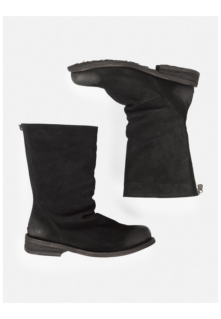 FELMINI WIDE FIT Stiefel Veloursleder Schwarz