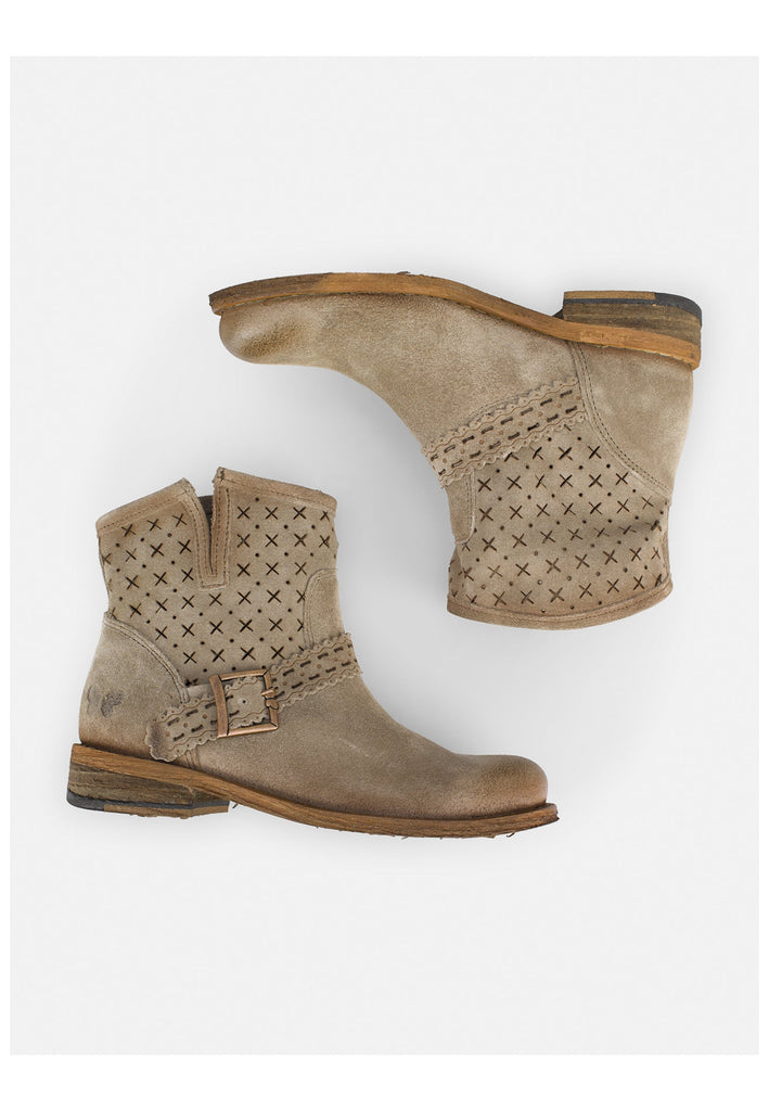 FELMINI WIDE FIT Stiefelette Leder Braun/Grau