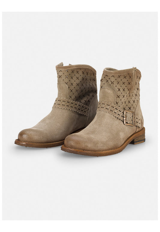 FELMINI WIDE FIT Stiefelette Leder Braun/Grau