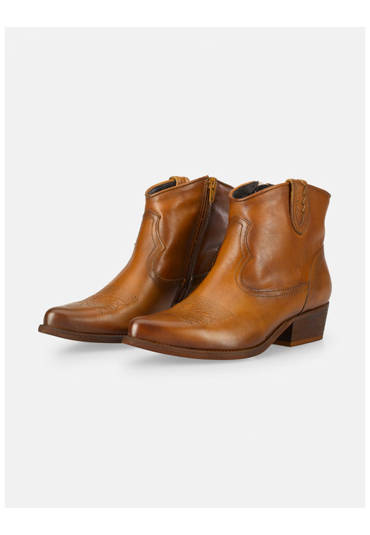 FELMINI WIDE FIT Stiefelette Leder Mittelbraun