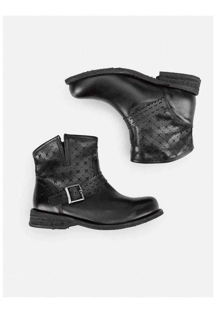 FELMINI WIDE FIT Stiefelette Leder Schwarz