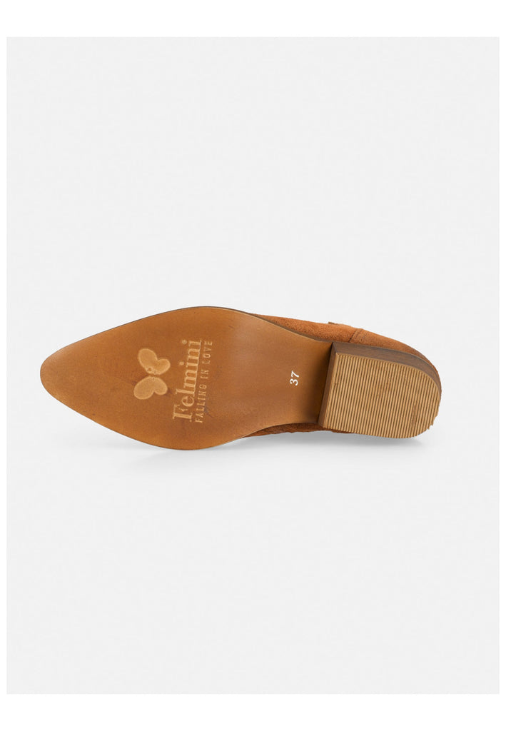 FELMINI WIDE FIT Stiefelette Veloursleder Braun