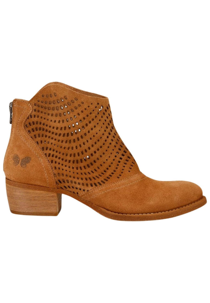 FELMINI WIDE FIT Stiefelette Veloursleder Cognac