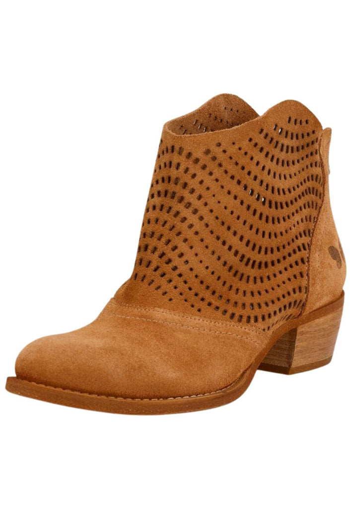 FELMINI WIDE FIT Stiefelette Veloursleder Cognac