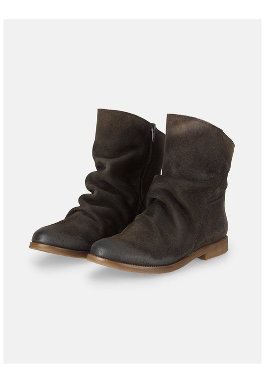 FELMINI WIDE FIT Stiefelette Veloursleder Espresso