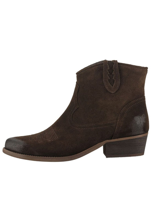 FELMINI WIDE FIT Stiefelette Veloursleder Espresso