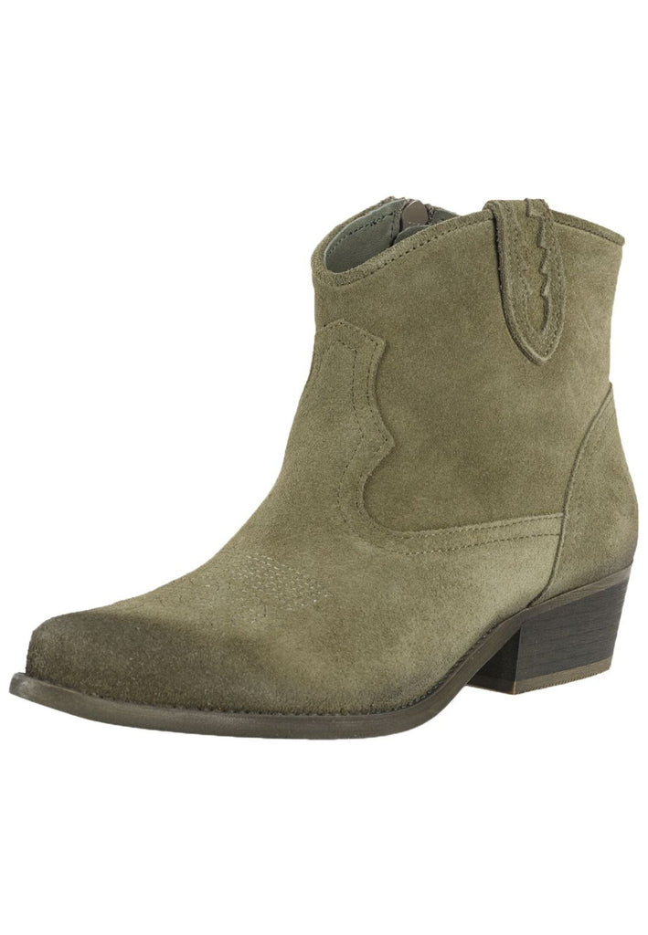 FELMINI WIDE FIT Stiefelette Veloursleder Grün