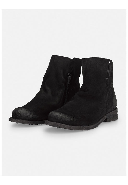 FELMINI WIDE FIT Stiefelette Veloursleder Schwarz