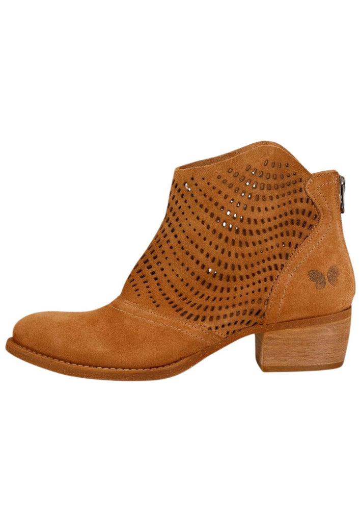 Stiefeletten FELMINI WIDE FIT Stiefelette Veloursleder Cognac