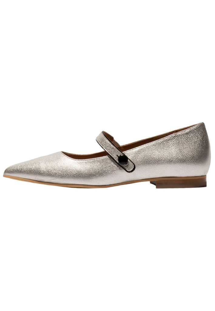 FLY London Ballerinas Leder Silber