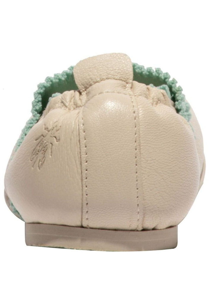 FLY London Ballerinas Leder/Textil Creme
