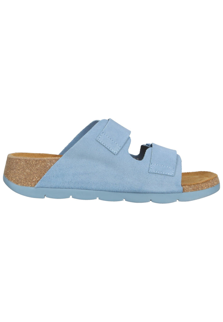 FLY London Pantoletten Leder Hellblau
