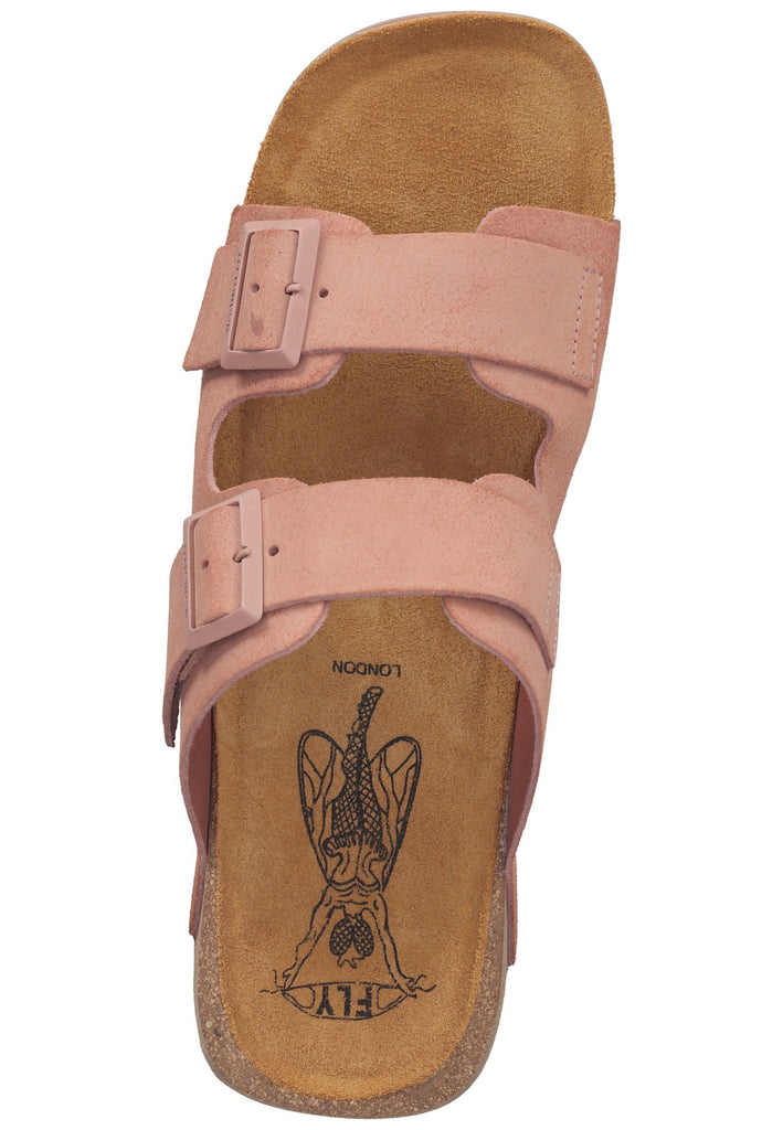 FLY London Pantoletten Leder Rose