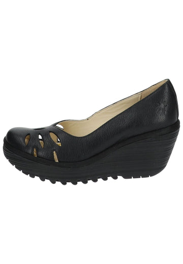 Pumps FLY London Pumps Leder Schwarz