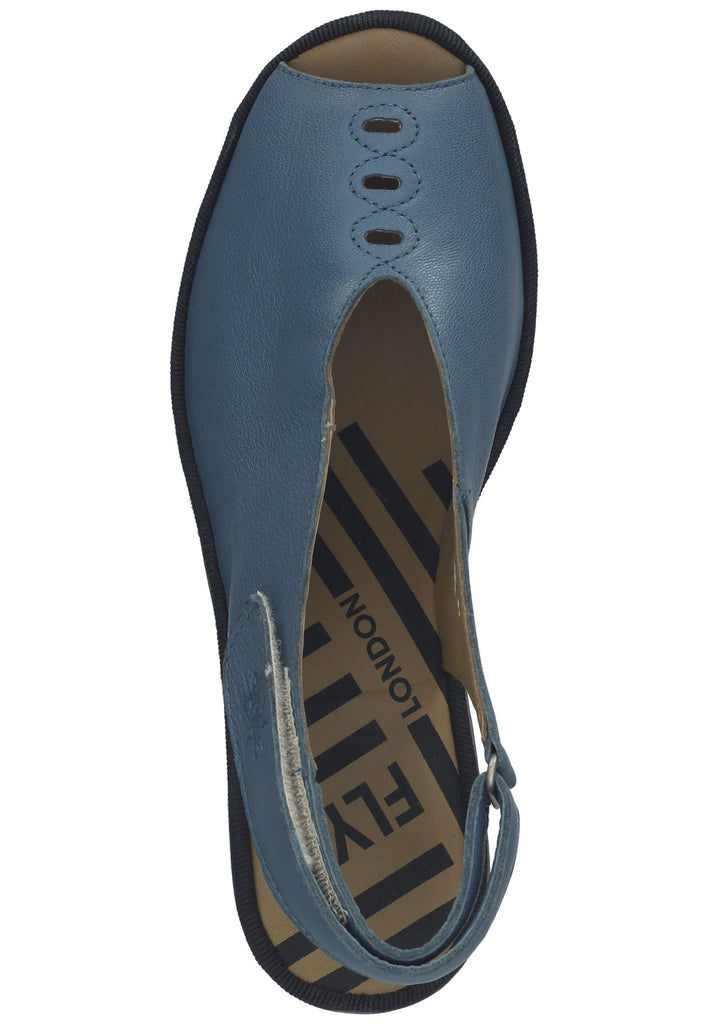 FLY London Pumps Leder Petrol