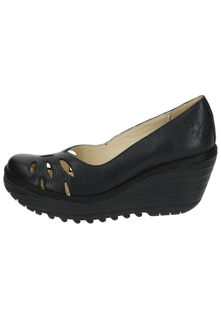 FLY London Pumps Leder Schwarz