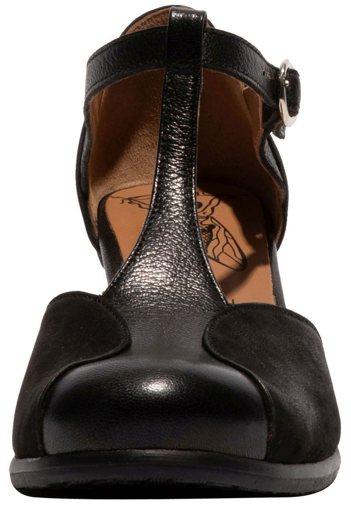 FLY London Pumps Leder Schwarz