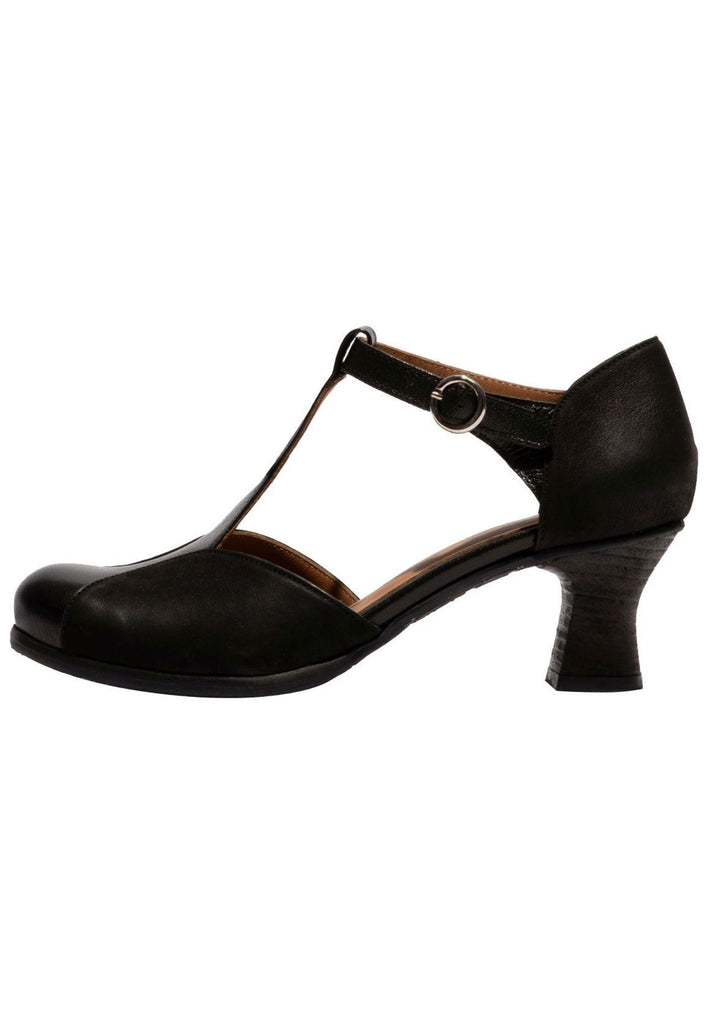 FLY London Pumps Leder Schwarz