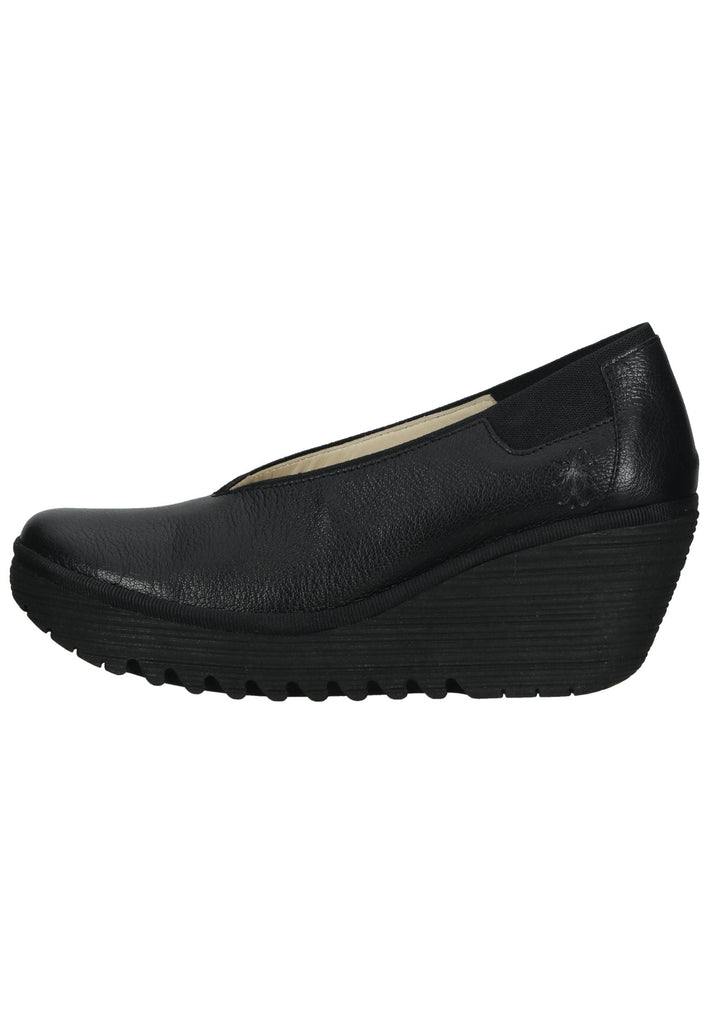 FLY London Pumps Leder Schwarz