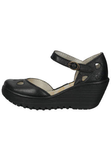 Sandalen FLY London Sandalen Leder Schwarz