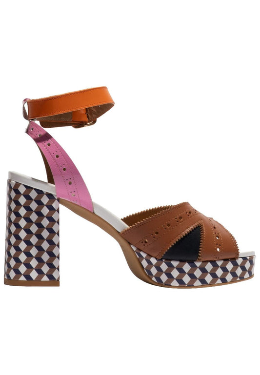 FLY London Sandalen Leder Camel