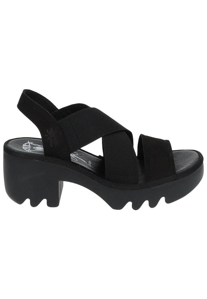 FLY London Sandalen Leder Schwarz